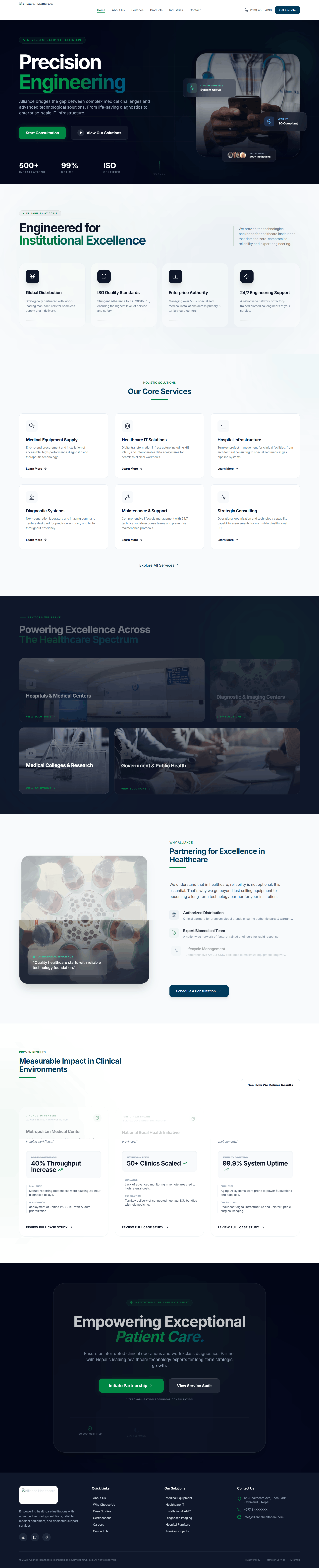 alliance website screenshot